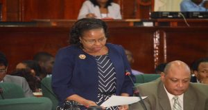 Minister of Social Protection Volda Lawrence