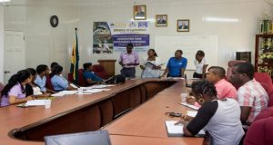 Fifteen Extension Officers assigned to the aquaculture sector participated in the Aquaculture Farm Management Techniques Training Workshop.