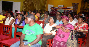 A section of the gathering at the security stakeholders meeting held at the North Ruimveldt Lion’s Den