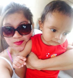 Aiden and his mother sharing happy times together (Photos by Adrian Narine)