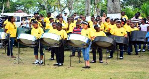 Lone juniors:  North Ruimveldt Primary at the steel pan show 