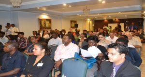 Participants of the National Consultation at the Grand Coastal Inn yesterday 