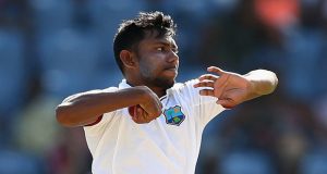 West Indies bowler Devendra Bishoo 