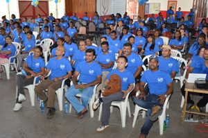 Texila medical students at the rally last Saturday.