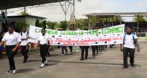 he Carnegie School of Home Economics participating in the march past on the tarmac of the National Park 