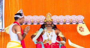 An impressive depiction of Ravan by the Upper Corentyne Praant