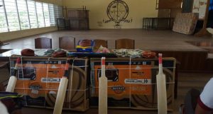 Some of the equipment handed over to the Three Miles Secondary School