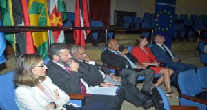 The officials at the opening of the conference on the abolition of the death penalty at the Arthur Chung International Conference Centre (Cullen-Bess Nelson) 