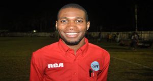 Pouderoyen goalkeeper Sherwin Bernard