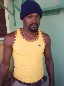 Timothy Peters speaks of the water and road situation in Central Port Kaituma  