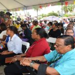 A section of the large crowd that gathered at Perth Unity Park on Thursday 