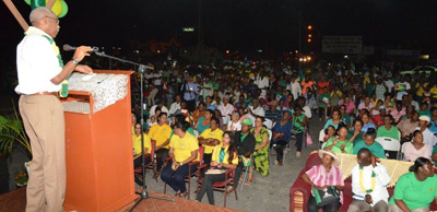 During his address in Anna Regina last evening, President David Granger told residents of Pomeroon-Supenaam that they have the right to make decisions that would benefit their own communities 