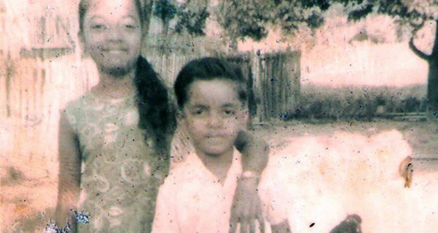 Opposition Leader Bharrat Jagdeo and his sister Ooma Jagdeo in happier times during their childhood