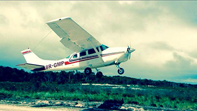 One of the Cessna 206 aircraft at the centre of the matter.