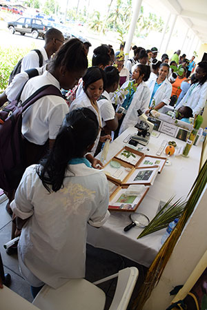 Plath Pathology, Entomology and Weed Science's booth on display at NAREI's Open Day last Thursday 