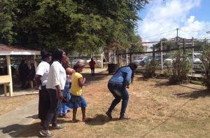 Family members of the victim broke down in tears at the Whim Magistrates’ Court