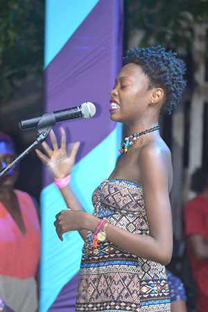 Renata performing at the recent Curlfest Guyana: Natural HAIR Expo
