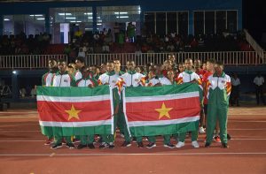 The Suriname delegation at the IGG opening ceremony last night
