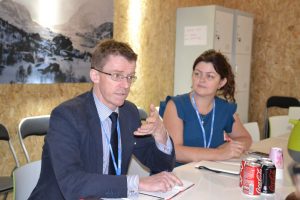 Mr. Per Pharo, Director of the Government of Norway’s International Climate and Forest Initiative, at the Norwegian Ministry of Environment during the meeting with Minister of Finance, Mr. Winston Jordan, which was held ahead of the meeting between President David Granger and Minister of Climate and Environment, Mr. Vidar Helgesen of the Kingdom of Norway.