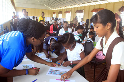 Students were engrossed in the activities 