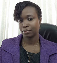 Director of the Maternal and Child Health Department, Dr. Ertenisa Hamilton