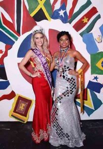 Poonam Singh and the winner of Miss Global International 