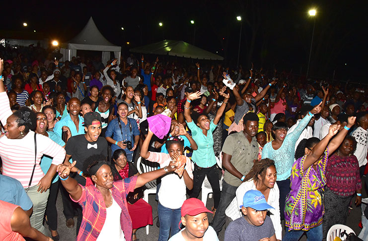 Part of the audience at last Saturday’s Gospel Concert