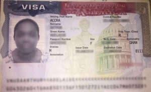 This genuine visa shows what the legitimate documents look like