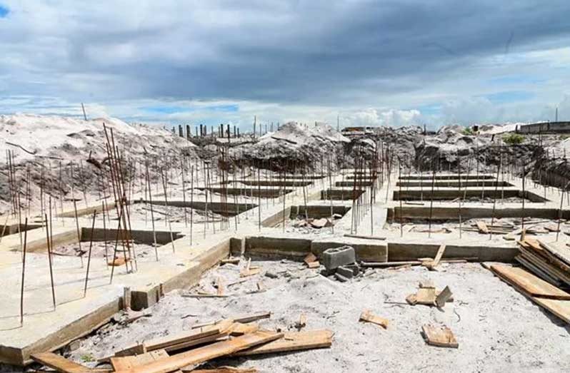 Construction For 74 Houses Begins At Silica City Guyana Chronicle