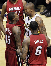 confronts