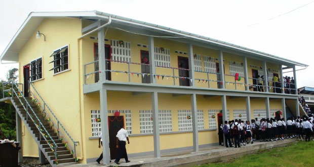 The new wing at the Berbice High School.