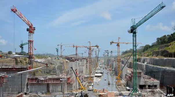 Expansion to the Panama Canal began in 2009