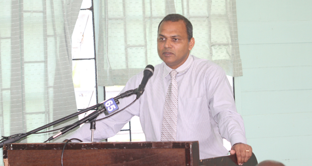 Minister Frank Anthony in his address to stakeholders on Wednesday