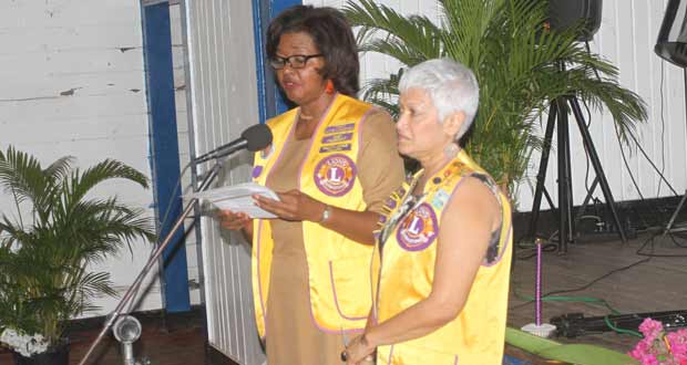 From left: Ln Dawn Gregory, left, and Ln Mena Carto offering reflections on Ln Deborah Backer’s stewardship