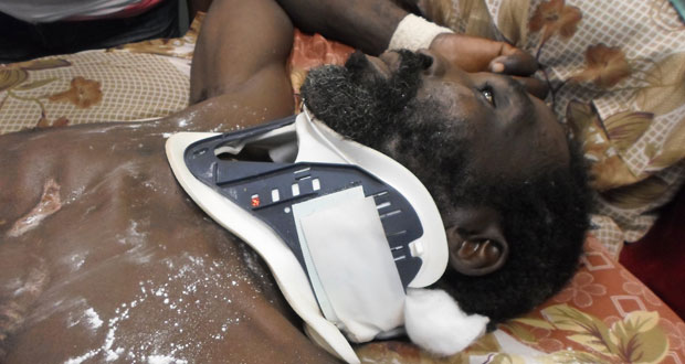 Injuries suffered to Gordon’s neck