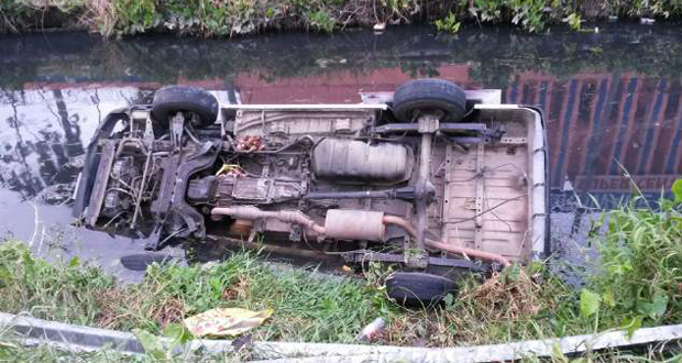 The Route 42 minibus after the accident
