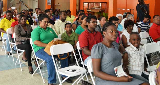 A section of the gathering at the opening ceremony