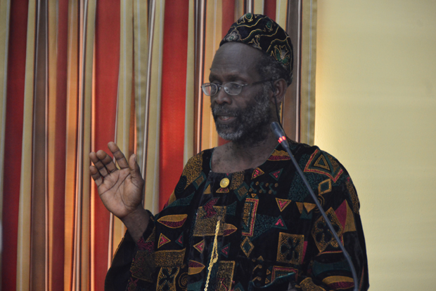 Tacuma Ogunseye testifying before the Walter Rodney Commission of Inquiry yesterday