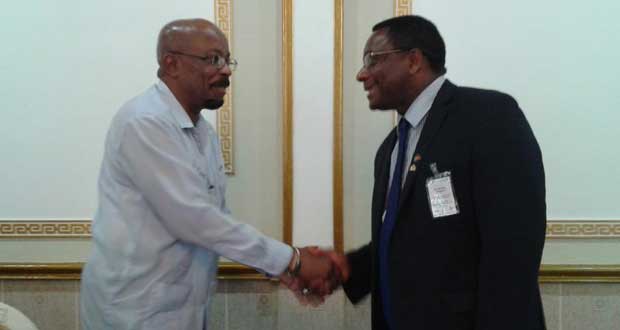 Local Government and Regional Development Minister Norman Whittaker and Con. Michael Thompson FCM, Toronto, Canada