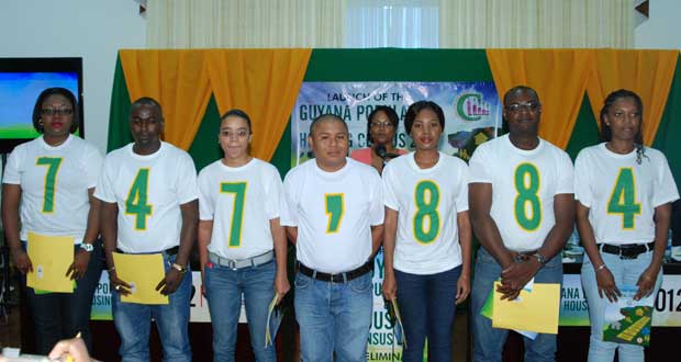 Volunteers show Guyana’s population recorded on Census Day, September 15, 2012