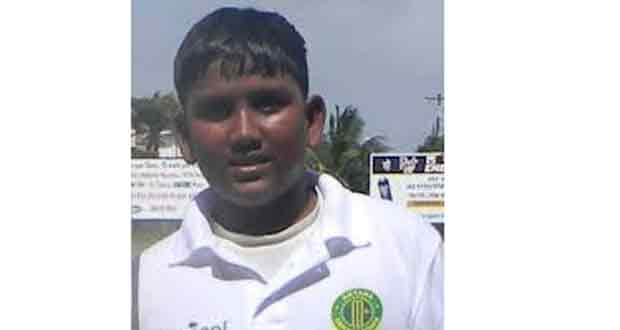 Guyana Under-15 captain Bhaskar Yadram
