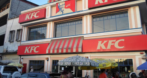 The KFC outlet on Water Street, Stabroek