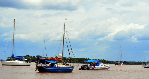 The convoy of yachts that sailed to Guyana for the Nereid’s Yacht Rally