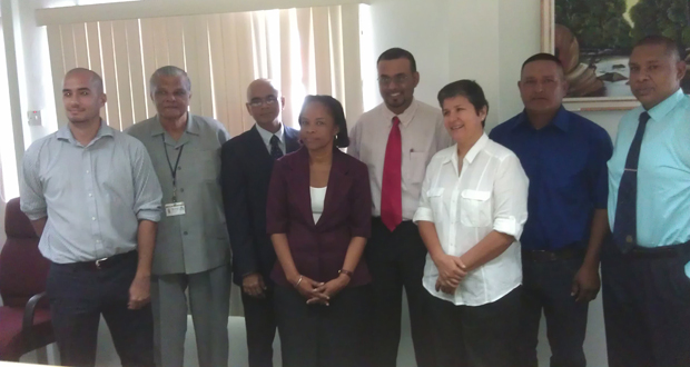 Minister of Natural Resources and the Environment, Mr. Robert Persaud with the Board of Trustees of the National Protected Areas Trust Fund