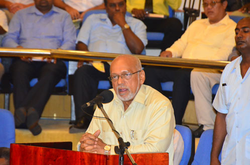 President Donald Ramotar stresses the Government’s committment to providing equal opportunities for all Guyana’s peoples