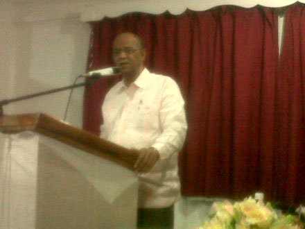 PPP General Secretary, Mr Clement Rohee addresses the gathering