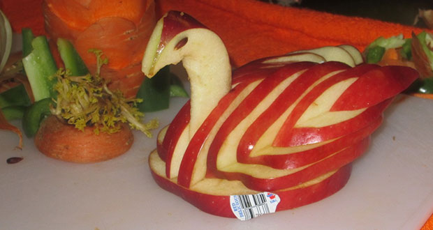 One of the displays of exquisite culinary art.