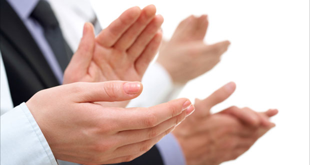 Applauding