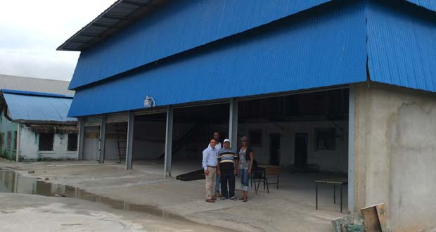 A section of the almost finished workshop at LTI