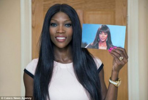 The arresting Lystra Adams, the ‘Naomi Campbell lookalike’